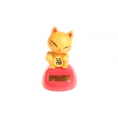 Szoláris táncoló dekoráció Lucky Cat arany