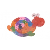 Oktató fa puzzle csiga