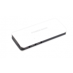 Powerbank lámpával 15 000 mAh fehér