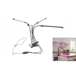 Štvorramenná LED pestovateľská lampa pre izbové rastliny