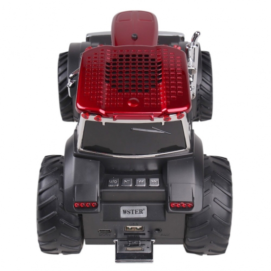 WS-560 traktor alakú hordozható hangszóró piros