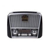 3-pásmové solárne rádio s Bluetooth čierno-strieborné KORUNA