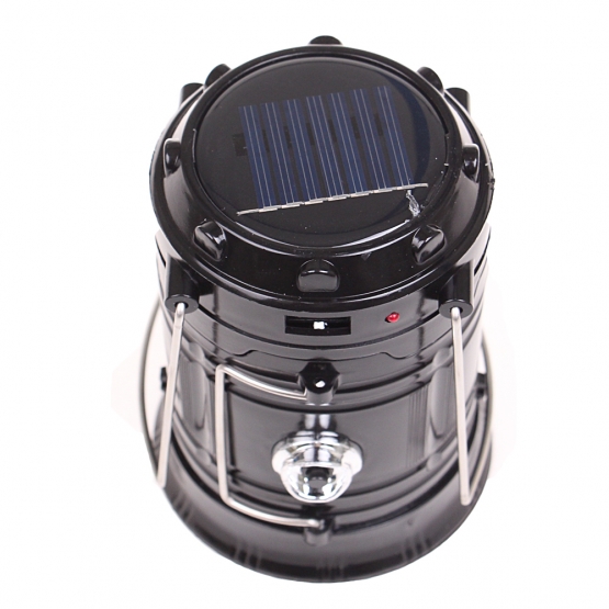 Napelemes kemping lámpa SH-5800T fekete