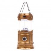 Napelemes kemping lámpa SH-5800T arany