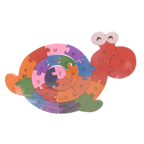 Oktató fa puzzle csiga