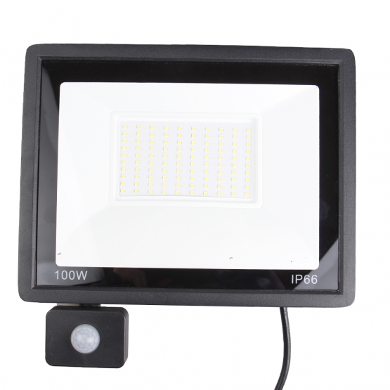 100 W-os LED reflektor mozgásérzékelővel