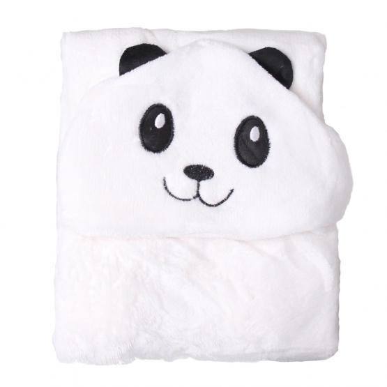 Happy Baby fehér babatakaró – panda