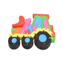 OKTATÓ FA PUZZLE TRAKTOR