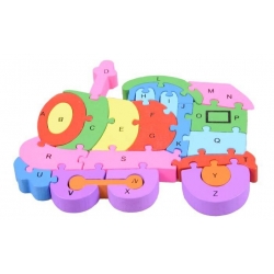 OKTATÓ FA PUZZLE VONAT