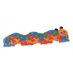Oktató fa puzzle hernyó