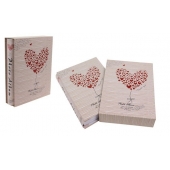 FOTÓALBUM 200 FÉNYKÉPHEZ  SZÍV, KRÉMSZÍNŰ